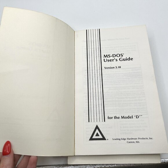 Vintage 80s MS-DOS 3.10 Manuals Set Of 3 Reference & User’s Guides Model D PC - Picture 3 of 7